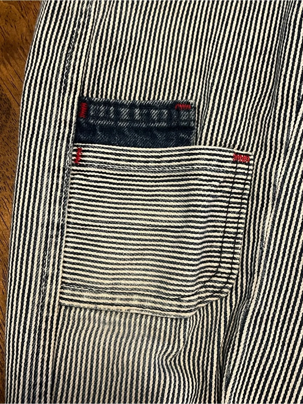 Vintage 1992 Little Levi’s Hickory Stripe Carpenter Pants 4T USA Salesman Sample